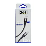 کابل تبدیل تایپ سی به تایپ سی برند 369 مدل P10 – 20 سانتی‌متر، فست شارژ، مناسب پاوربانک