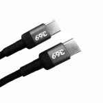کابل تبدیل تایپ سی به تایپ سی برند 369 مدل P10 – 20 سانتی‌متر، فست شارژ، مناسب پاوربانک