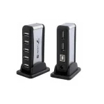 هاب هفت پورت USB 2.0 دی نت مدل KS-9019 با طراحی جمع‌وجور و سازگاری کامل با ویندوز. اتصال همزمان 7 دستگاه بدون نیاز به آداپتور.
