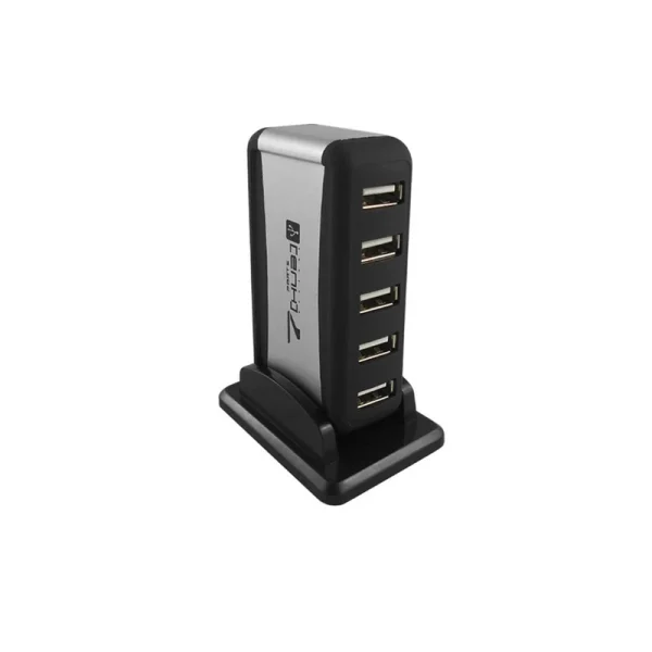 هاب هفت پورت USB 2.0 دی نت مدل KS-9019 با طراحی جمع‌وجور و سازگاری کامل با ویندوز. اتصال همزمان 7 دستگاه بدون نیاز به آداپتور.