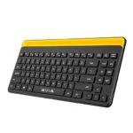 کیبورد آئولا مدل AWK310 با اتصال بلوتوث، قابلیت Easy-Switch بین 3 دستگاه، پایه تبلت داخلی و طراحی جمع‌وجور. ✅ سازگار با لپ‌تاپ، تبلت و گوشی هوشمند.