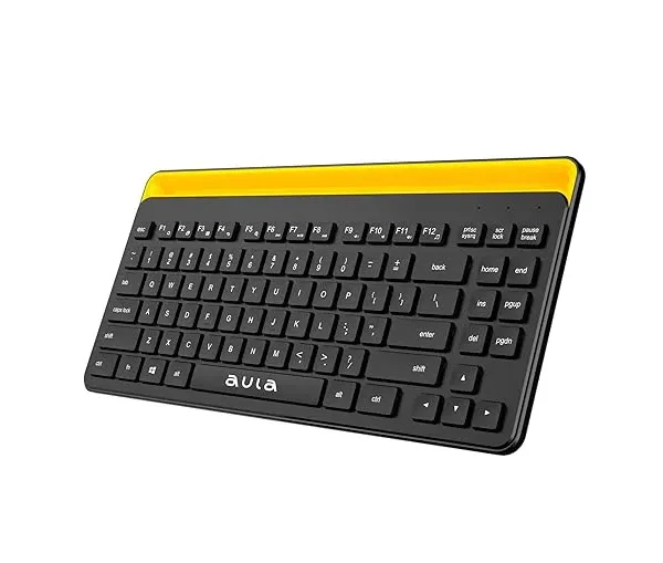 کیبورد آئولا مدل AWK310 با اتصال بلوتوث، قابلیت Easy-Switch بین 3 دستگاه، پایه تبلت داخلی و طراحی جمع‌وجور. ✅ سازگار با لپ‌تاپ، تبلت و گوشی هوشمند.