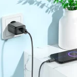 شارژر دیواری CS21A Rich با فناوری QC3.0 و کابل اورپا – شارژ سریع برای آیفون و اندروید