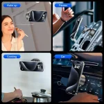 هولدر مغناطیسی با مکنده وکیوم — ثبات بی‌نظیر برای آیفون و اندروید در ماشین و آینه