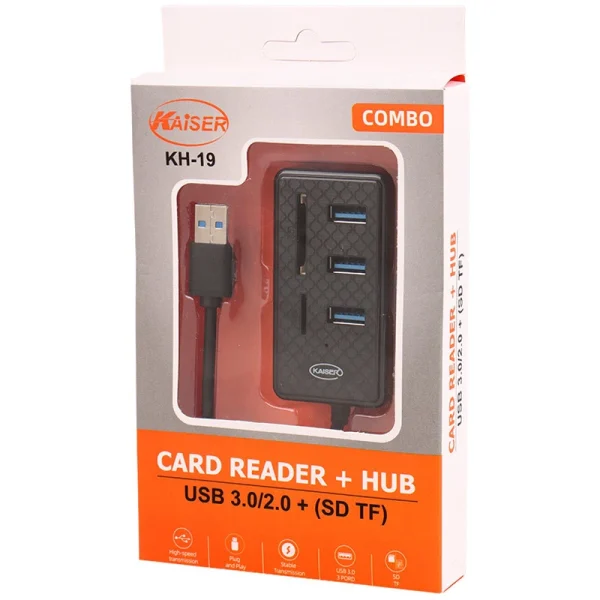 هاب 5 پورت USB 3.0 کایزر KH-19: 4 ویژگی هوشمندانه برای افزایش کارایی کامپیوتر!
