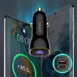 شارژر ماشین C103 با توان 60 وات – PD 30W + QC3.0 30W برای آیفون و اندروید