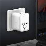 آداپتور مسافرتی 65 وات با فناوری GaN مدل Z6 – 3 پورت USB برای شارژ همزمان لپ‌تاپ و گوشی