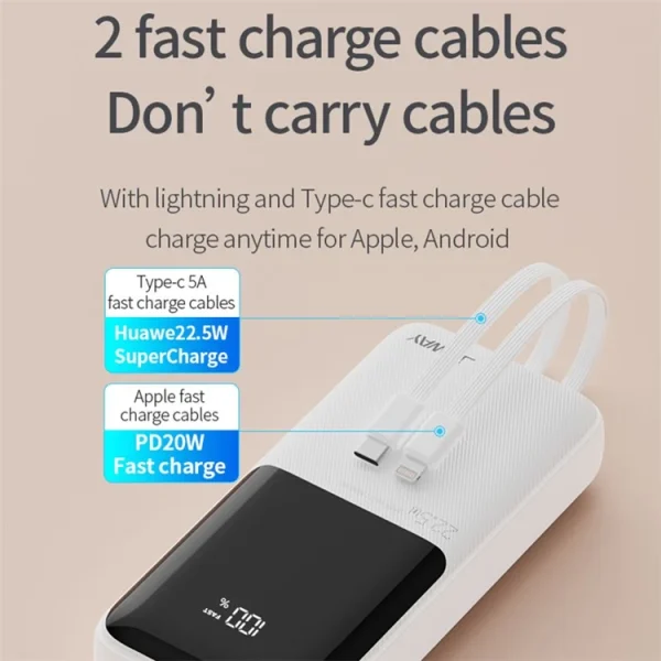 خرید پاوربانک جووی JP-312 با ظرفیت 20000 میلی‌آمپر، شارژ سریع QC 3.0، 3 خروجی (2USB-A + USB-C)، صفحه نمایش LED و بدنه فلزی. مناسب برای سفر، اردو و استفاده روزمره. گارانتی اصالت.