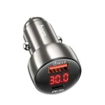 شارژر ماشین HOCO با توان 48 وات – USB-C PD 30W + USB-A QC3.0 برای آیفون و لپ‌تاپ