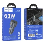 شارژر ماشین Hoco مدل Z57B با نمایشگر دیجیتال ولتاژ و خروجی 30 وات