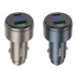 شارژر ماشین Hoco مدل Z57B با نمایشگر دیجیتال ولتاژ و خروجی 30 وات