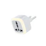تبدیل 3 به 2 چراغدار گرین لاین | آداپتور یونیورسال با چراغ LED