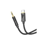 کابل تبدیل AUX به USB-C هوکو UPA30 طول 1 متر, کابل هوکو UPA30, کابل USB-C به 3.5mm, کابل HIFI, کابل با تراشه DAC, کابل صوتی دیجیتال, کابل نایلونی بافته شده, کابل سازگار با سامسونگ, کابل شیائومی, کابل هوآوی, کابل لپ‌تاپ USB-C, کابل Plug and Play, کابل با کیفیت بالا, کابل 1 متری, کابل بدون نویز, کابل حرفه‌ای, کابل برای موسیقی, کابل با استاندارد بین‌المللی, کابل مقاوم, کابل هوکو