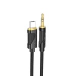 کابل تبدیل AUX به USB-C هوکو UPA30 طول 1 متر, کابل هوکو UPA30, کابل USB-C به 3.5mm, کابل HIFI, کابل با تراشه DAC, کابل صوتی دیجیتال, کابل نایلونی بافته شده, کابل سازگار با سامسونگ, کابل شیائومی, کابل هوآوی, کابل لپ‌تاپ USB-C, کابل Plug and Play, کابل با کیفیت بالا, کابل 1 متری, کابل بدون نویز, کابل حرفه‌ای, کابل برای موسیقی, کابل با استاندارد بین‌المللی, کابل مقاوم, کابل هوکو
