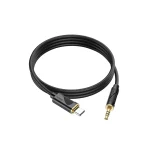 کابل تبدیل AUX به USB-C هوکو UPA30 طول 1 متر, کابل هوکو UPA30, کابل USB-C به 3.5mm, کابل HIFI, کابل با تراشه DAC, کابل صوتی دیجیتال, کابل نایلونی بافته شده, کابل سازگار با سامسونگ, کابل شیائومی, کابل هوآوی, کابل لپ‌تاپ USB-C, کابل Plug and Play, کابل با کیفیت بالا, کابل 1 متری, کابل بدون نویز, کابل حرفه‌ای, کابل برای موسیقی, کابل با استاندارد بین‌المللی, کابل مقاوم, کابل هوکو