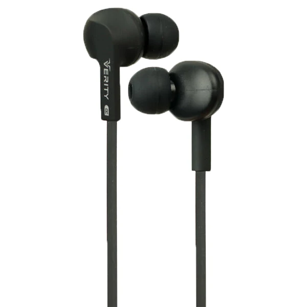 e87 هندزفری وریتی E-87 با جک 3.5mm، صدای شفاف و طراحی راحت. مناسب موسیقی، تماس و استفاده روزمره. سازگار با گوشی، لپتاپ و تبلت.