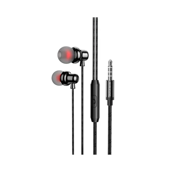 هندزفری بروفون BM65 با فناوری Hi-Fi، جک 3.5mm و کنترل تماس. کیفیت صدای عالی، کابل 120 سانتی‌متری، مناسب موسیقی و تماس. طراحی ارگونومیک و راحت.