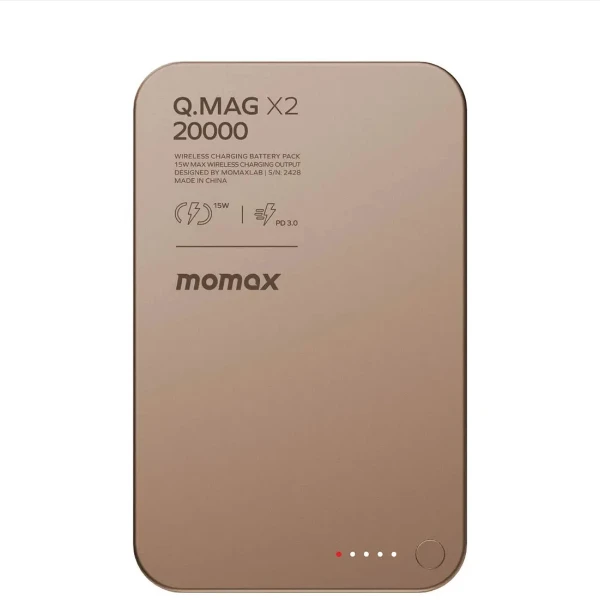 momax qmag x2 1 پاوربانک مومکس Q.Mag X2 20000mAh | دو خروجی مگ سیف + تایپ سی