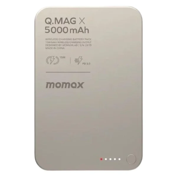 پاوربانک مومکس IP116A 5000mAh | شارژ مگنتی + PD + USB-C