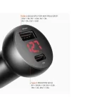 شارژر فندکی مک دودو CC-6810 با نمایشگر دیجیتال 5 آمپر