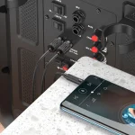 کابل 1 به 2 صدا هوکو UPA28 | 3.5mm به 2 RCA، 1.5 متر، مشکی