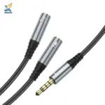 کابل تبدیل جک به RCA هوکو UPA21 | 25cm، HIFI AUDIO، ضد خم - تصویر 4