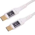 کابل دو سر تایپ سی دیتا پلاس مدل DP-R303 — شارژ سریع 60 وات + انتقال دیتا + طراحی ضد گره