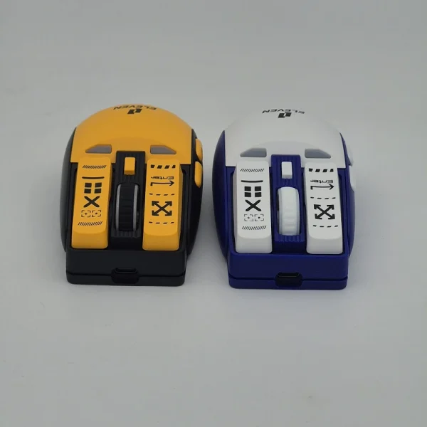 ماوس گیمینگ ایلون BUTTON با حسگر لیزری 3100DPI، اتصال سه‌گانه (USB/بلوتوث/Type-C)، کلیک بی‌صدا و باتری قابل شارژ. بدون نور — مناسب گیمرها.