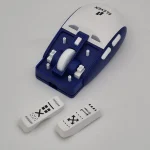 ماوس گیمینگ ایلون BUTTON با حسگر لیزری 3100DPI، اتصال سه‌گانه (USB/بلوتوث/Type-C)، کلیک بی‌صدا و باتری قابل شارژ. بدون نور — مناسب گیمرها.