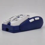 ماوس گیمینگ ایلون BUTTON با حسگر لیزری 3100DPI، اتصال سه‌گانه (USB/بلوتوث/Type-C)، کلیک بی‌صدا و باتری قابل شارژ. بدون نور — مناسب گیمرها.