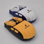 ماوس گیمینگ ایلون BUTTON با حسگر لیزری 3100DPI، اتصال سه‌گانه (USB/بلوتوث/Type-C)، کلیک بی‌صدا و باتری قابل شارژ. بدون نور — مناسب گیمرها.