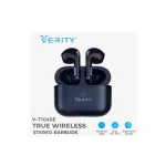 ایرپاد وریتی V-T104SE با درایور 13mm، بلوتوث 5.3، فناوری DUAL MIC ENC و عمر باتری 5 ساعته. طراحی ارگونومیک — مناسب برای موسیقی و تماس.