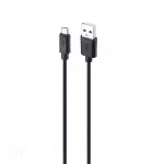 کابل USB به microUSB وریتی CB3150A با روکش TPE، کانکتور آلومینیومی و طول 1 متر. شارژ سریع و انتقال داده برای دستگاه‌های microUSB.
