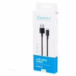 کابل USB به microUSB وریتی CB3150A با روکش TPE، کانکتور آلومینیومی و طول 1 متر. شارژ سریع و انتقال داده برای دستگاه‌های microUSB.