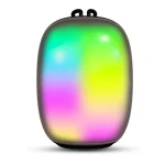 اسپیکر بلوتوثی هیسکا B41 با صدای 5 واتی، نور RGB هماهنگ با موسیقی، باتری 1800mAh و پخش تا 4 ساعت. اتصال بلوتوث 5، USB و AUX.