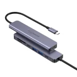 هاب 7 پورت USB-C پرودو PB-71HBC با HDMI، 2x USB-C، کارت‌خوان SD/microSD و بدنه آلومینیومی. سازگار با مک‌بوک و لپ‌تاپ‌ها.