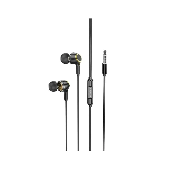 هندزفری بروفون مدل BM90 AUX با صدای HIFI، میکروفون HD، کلید کنترل تماس و موسیقی، فرکانس 20–20kHz و گواهینامه کیفیت بین‌المللی. اصالت گارانتی‌شده و ارسال سراسر کشور.