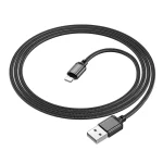 کابل شارژ آیفون بروفون BOROFONE BX87 Sharp USB to Lightning charging data cable black