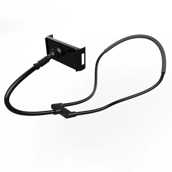 نگهدارنده گوشی موبایل تسکو مدل THL 1200 با قابلیت استفاده روی گردن، ساخته‌شده از ABS، سیلیکون و فوم. مناسب برای گوشی و تبلت 4.7 تا 11 اینچ. آزادی دست و کاهش فشار روی گردن.
