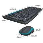 ست کیبورد لاجیتک مدل MK275 کیبورد و ماوس بی‌سیم با دانگل USB و طراحی ارگونومیک