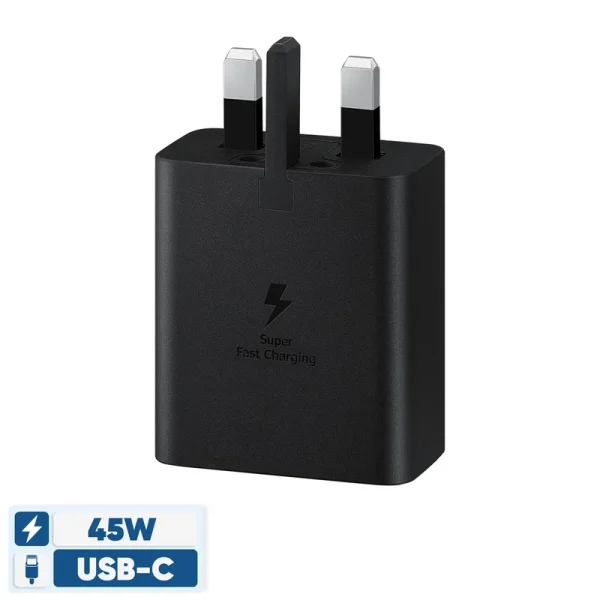 شارژر سامسونگ مدل EP-T4510 45 واتی با کابل تایپ سی 1.8 متری و طراحی فشرده