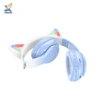 هدفون بلوتوثی هوکو مدل W42 رنگ آبی - تصویر 3