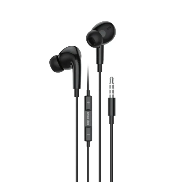 هندزفری گرین لاین مدل STEREO Pro با جک 3.5 میلی‌متری و میکروفون داخلی