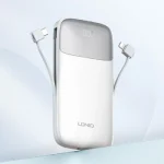 پاوربانک الدینیو مدل PQ20 با صفحه نمایش LCD و ظرفیت 20000 میلی‌آمپر