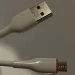 کابل microUSB 1 متری USB-A به microUSB با کانکتورهای فلزی و روکش پلاستیکی