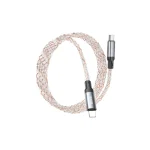 کابل هوکو مدل U112 تایپ سی به لایتنینگ 1 متری با نور LED و سر آلومینیومی