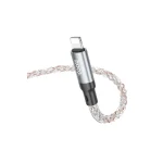 کابل هوکو مدل U112 تایپ سی به لایتنینگ 1 متری با نور LED و سر آلومینیومی