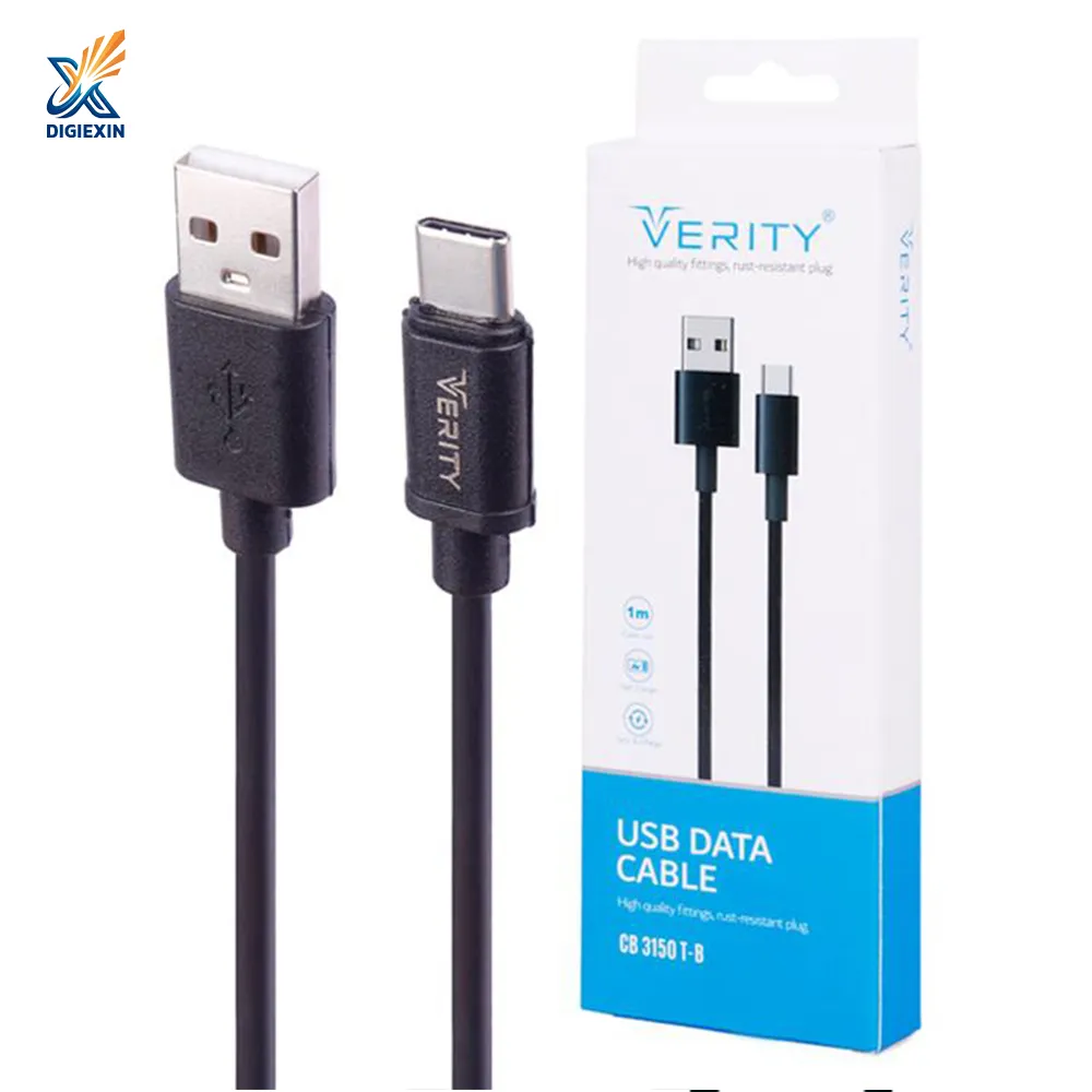کابل تبدیل USB به USB-C وریتی مدل CB 3150T-B طول 1 متر 2 کابل تبدیل USB به USB-C وریتی مدل CB 3150T-B طول 1 متر - Image 1