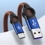 کابل باسئوس مدل TB002 USB به USB-C 30 سانتی‌متری با روکش نایلونی و کانکتورهای فلزی