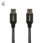 کابل شارژ و انتقال داده تایپ سی به تایپ سی الدینیو مدل LC442c طول 2 متر